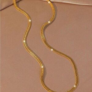 Elegant 18k Gold Plated Chain Necklace